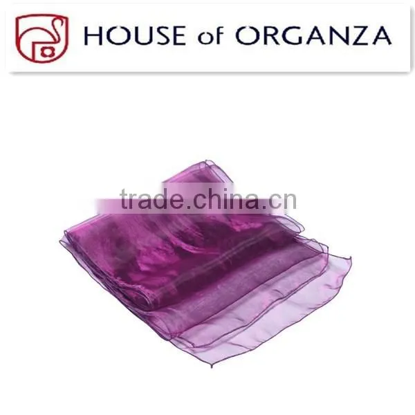 Wedding Decor Supplies Banquet Organza Table Cover Overlay Runners for Wedding Party Table Decoration