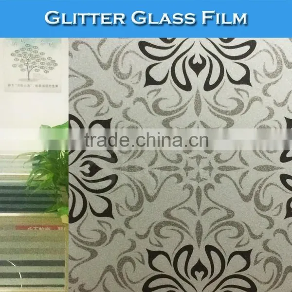 F012 Glitter Frost Window Decoration Stickers Car Glass Film photo-3