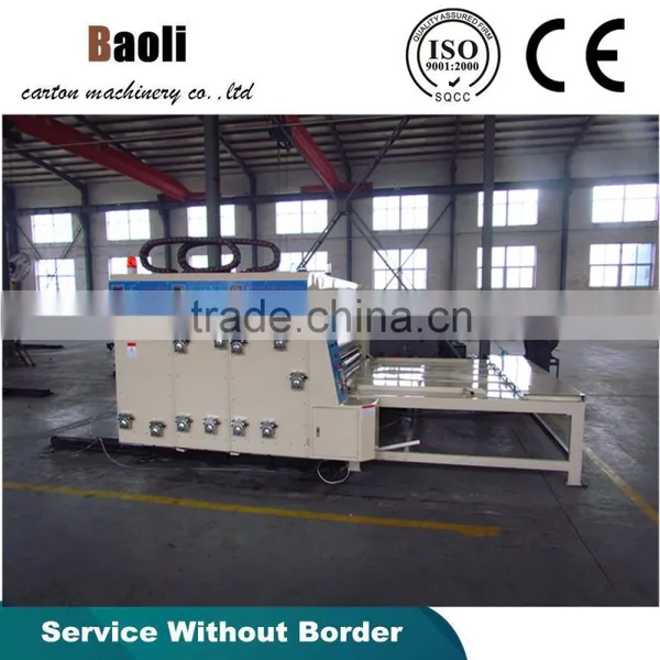 High Efficiency Import & Export Carton Process Manufacture Trading Machine Semi Auto Four Color Flexo Printing Machine