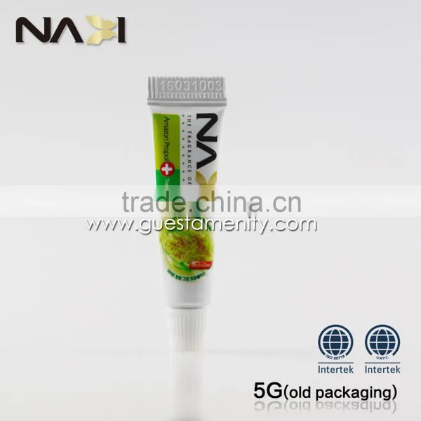 2016 New Import Korea 5g Disposable Toothpaste Mini Hotel Toothpaste photo-2