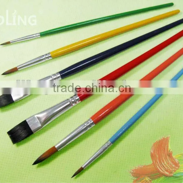 Wooden Nylon Artist Brushes