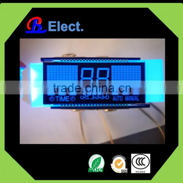 Negative Segment Character Running Machine Lcd Display,practical STN,blue Backlight, Fitness Equipment