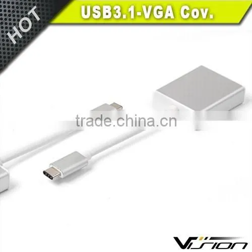 Vision New Product High Speed USB3.1 to VGA Adapter for Mac. photo-3
