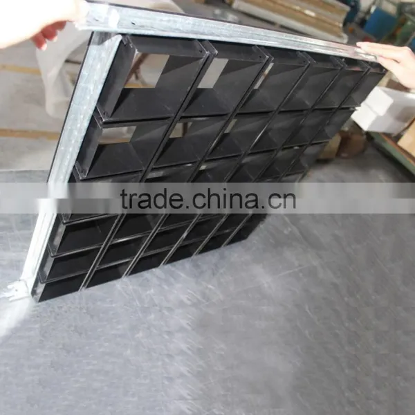 Metal Suspended Ceiling Aluminum Frame Grid Ceiling Lay On Open Cell Ceiling Tile photo-5