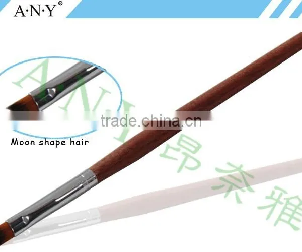 ANY French Nails Building and Design Rosewood Nail Brush for French Style photo-2