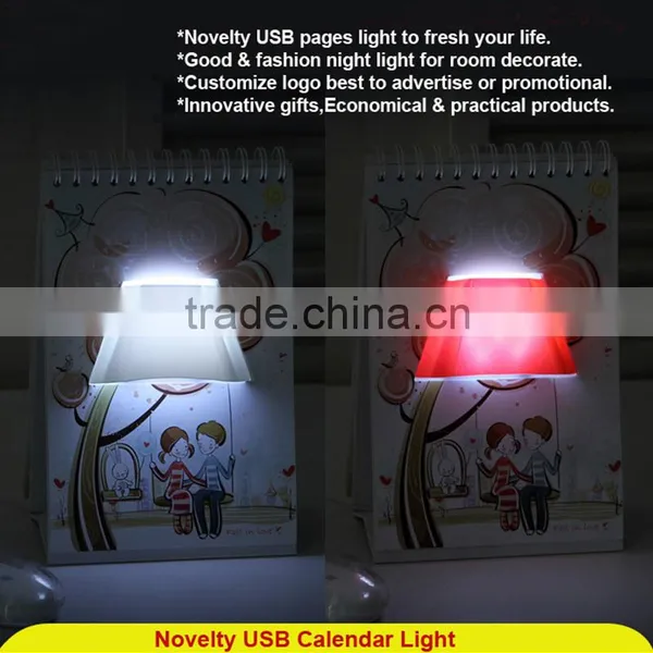 Custom USB Page By Page Lamp Desk Table Lamp LED Night Light photo-6