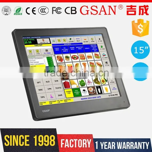 GS-15302 GSAN 15 Inch LCD 5 Wire Resistive Touch Screen Monitor photo-6