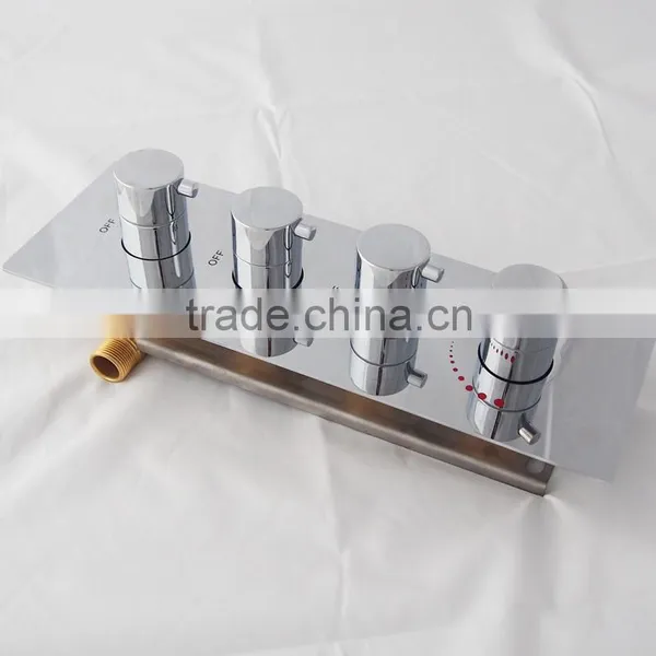 4 Fouction Shower Diverter Valve Brass Chrome Shower Valve photo-2