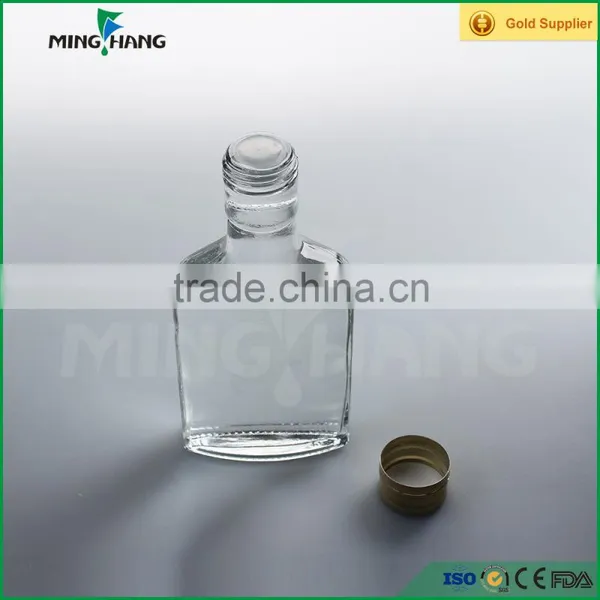 250ml Flat Square Wine Glass Bottle for Alcohol Liquor Quality Choice photo-5