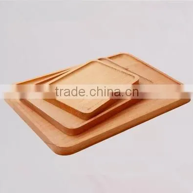 Wholesale Simple Wood Square Plate for Food photo-2