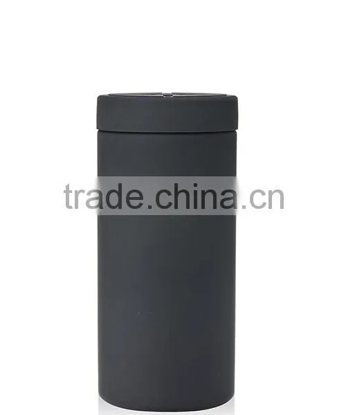 13oz /380ml Black Soft Touch HDPE Plastic Bottle