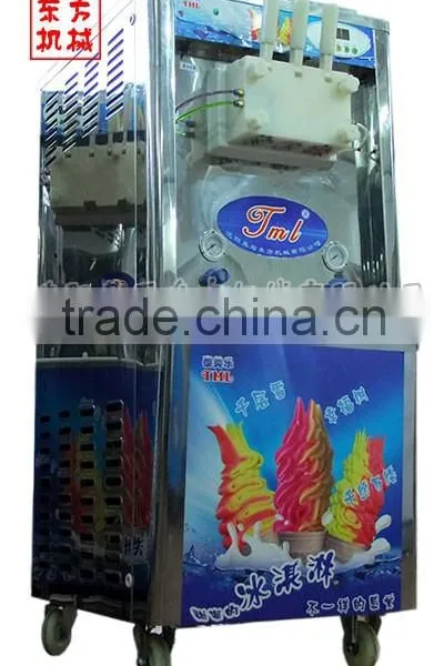 Hot Sell Rainbow Soft Ice Cream Machine/ Counter Top Soft Serve Ice Cream Machine/ Cheap Italian Ice Cream Machine photo-4