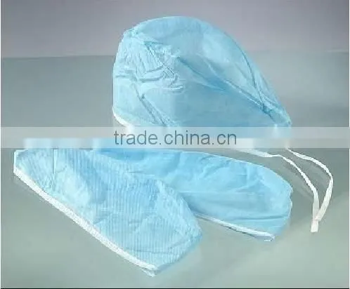 Green Surgical Nonwoven Doctors Caps 30g