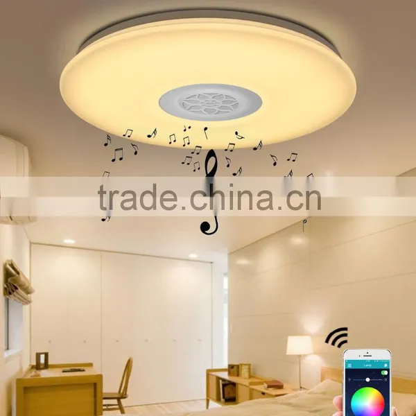 2016New Design Blutooth Speaker Light Home Ceiling Lamp 36w RGB Led Light Fixture of Ceiling photo-2
