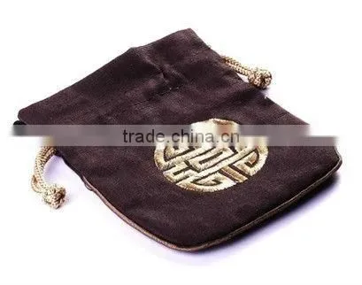 Small Drawstring Canvas Jewelry Pouch Bag photo-6