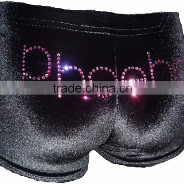 Velour Hipster Gymnastic Dance Shorts