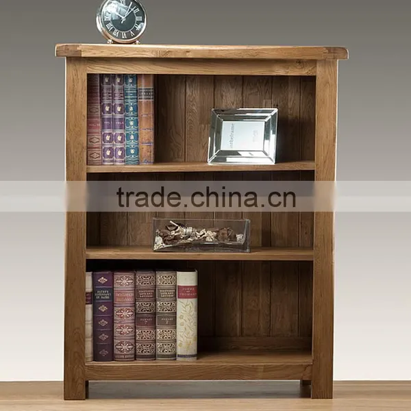 Solid Wood Oak Reclaimed Low Bookcase photo-2