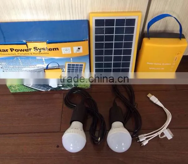 3w Portable Solar Power Lighting Kits for Home and Camping Use photo-4