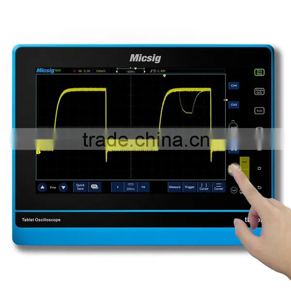 Micsig TO202 2CH Digital Oscilloscope,200MHz Bandwidth,250k Wfms/s Waveform Capture photo-2