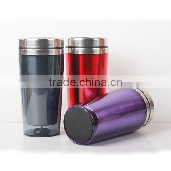 Daily Use Stainless Steel Coffee Mug With Plastic Outer photo-3