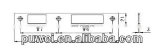 81849004Aluminum Alloy Accessories-flat Pinch Plate photo-2