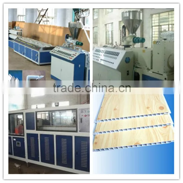 PVC Window Profiles Production Line /Plastic Profiles Making Machine/ Extruder Machinery photo-3