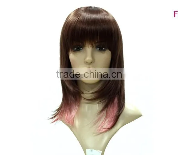 Factory Price Straight Cheap Stock Cosplay Wholesale Synthetic Wigs photo-2