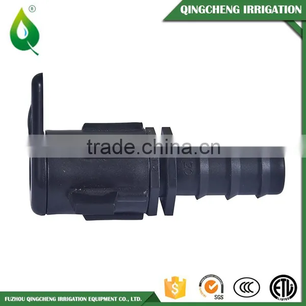 Black Plastic Barbed Straight Coupling For Drip Pipe 16mm photo-3