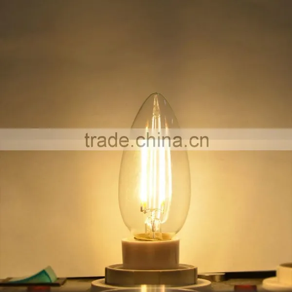 E14 Led 110V/220V Dimmable/Non-dimmable C35 2W 4W Led Filament Bulb Edison Led Candle Light photo-3