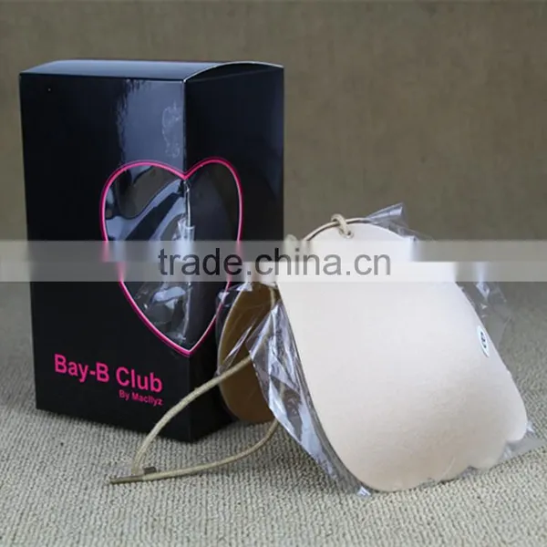 Junyan Hot Sale Nude Black Invisible Cloth Silicone Bra With String photo-6