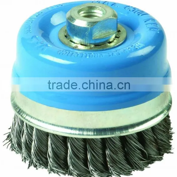 Wire Brush Twist Knot Cup Stainless 80 mm
