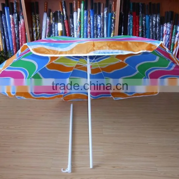 Colorful Polyester Beach Umbrella Sunbrella photo-3