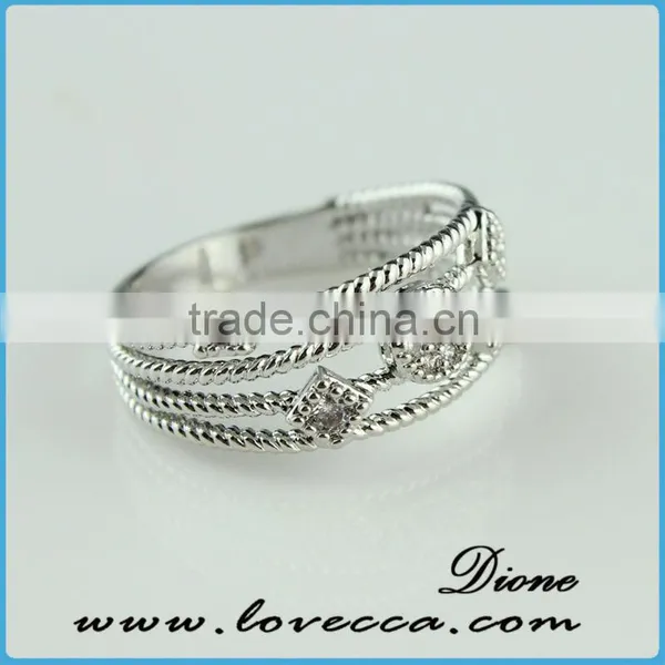 2015 Fashion Jewelry Ring!latest Weddingring Design!micro Pave Diamond Setting Ring-new Wholesale China Silver Ring photo-2