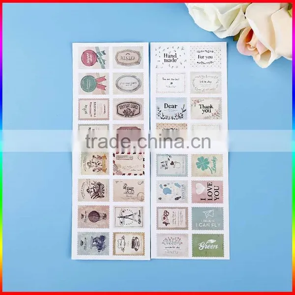 Custom Postage Stamp Design Paper Stickers Decoration Stickers photo-3