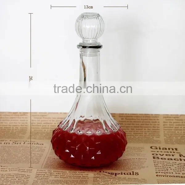 Big Bottom Wine Glass Bottle With Cork Lid photo-4