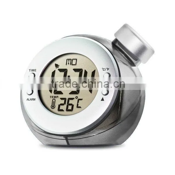 New Arrival!! Temperature Function Water Powered Thermometer Desk Clock photo-2
