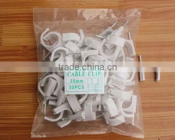 Good Selling Full Size PE Material Round Nail Cable & Wire Clip photo-2
