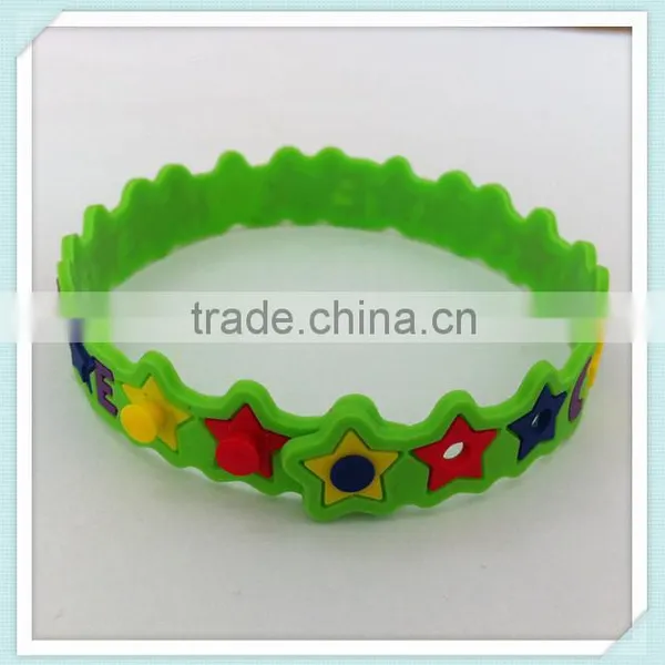 Custom High Quality Kids Rubber Bracelet for Gifts photo-2