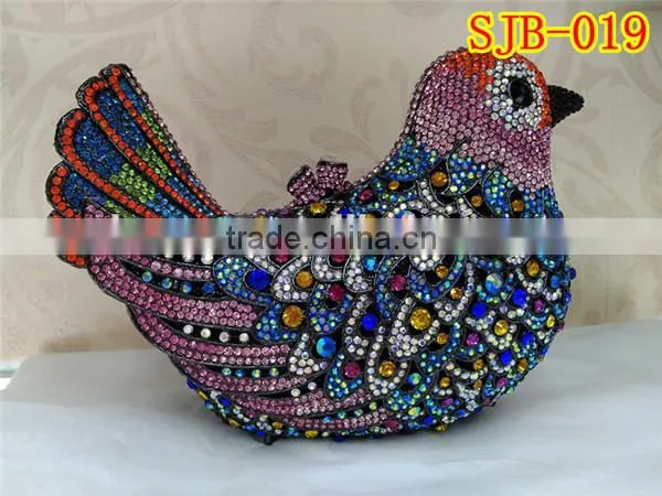 Lovely Ladies Crystal Handbag With Rhinestone in a Bird Pattern for Party Evening Five Sryle for Choice photo-3