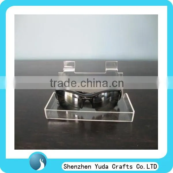 Acrylic Shelf Slatwall Acrylic Shelf Clear Wall Mounted Plastic Slatwall Display Shelf for Sunglasses