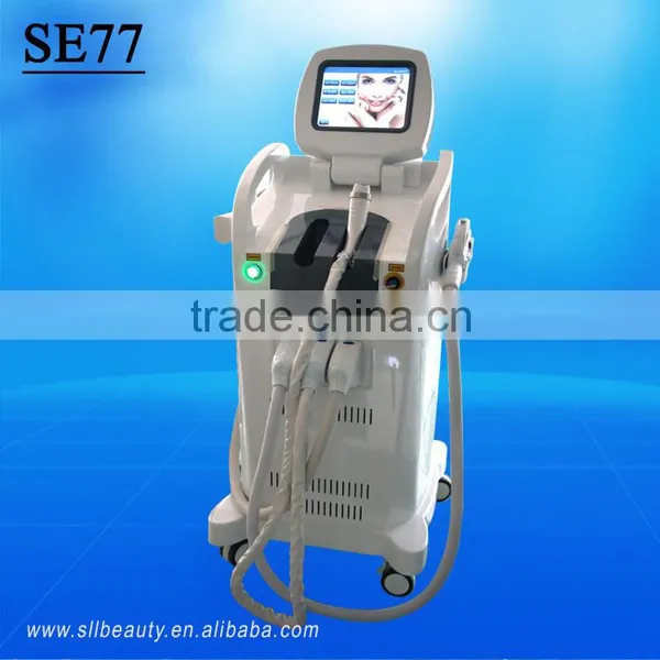 3 in 1 Elight(ipl+rf) ND YAG Laser Machine For Tattoo Hair Remover SE77
