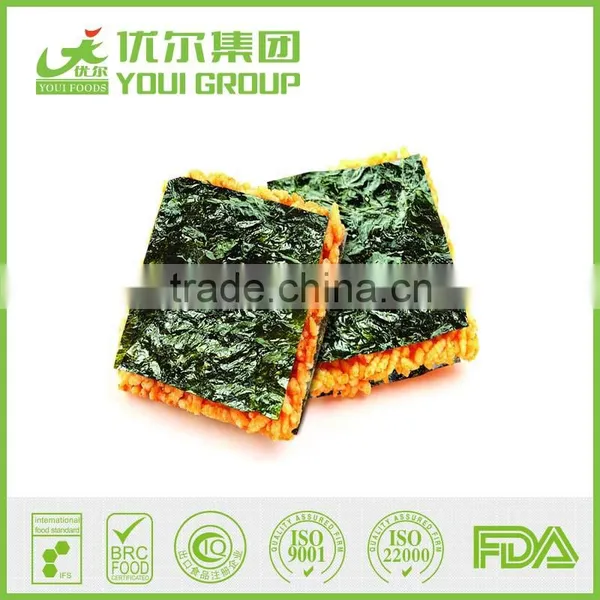 HALAL ISO BRC Certificate Seaweed Snack Food Rice Crackers photo-2