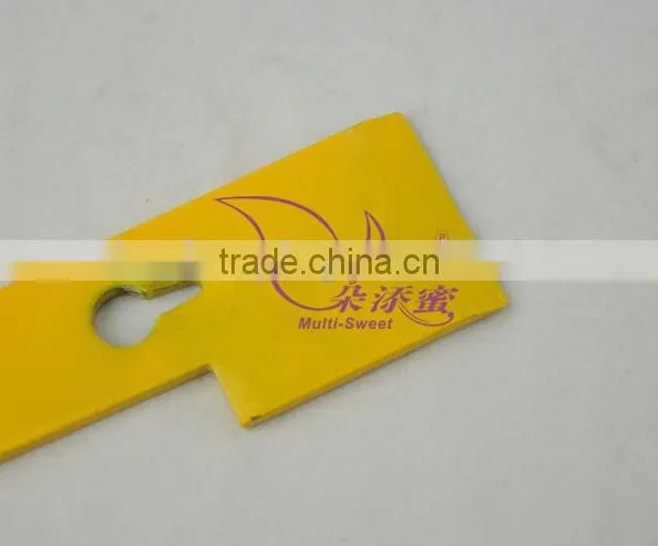 Promotion Yellow Honey Bee Galvanized J Hook Hive Tool 11" Honey Bee Hive Tools photo-4