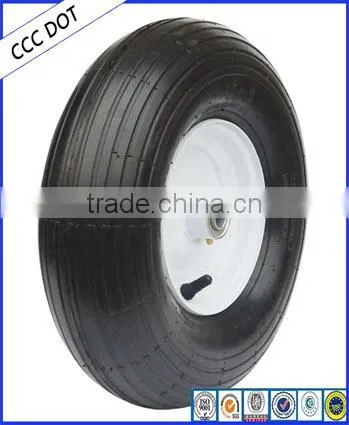 Pneumatic Tubless Slick Smooth Wheels Barrow Wheels 400-8 photo-4