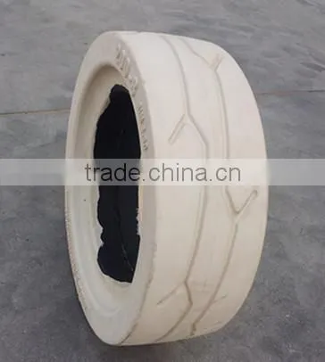Scissor Lift Solid Tire Wheel Manufacturer China 10-16.5 12x4 323x100 photo-4