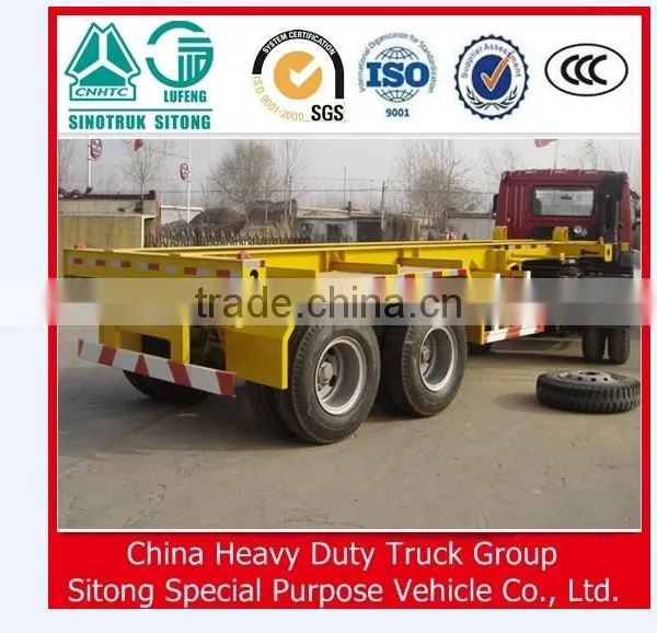 High Quality 2 Axles 40ft Skeleton Container Chassis Truck Trailer in China for Sale photo-6