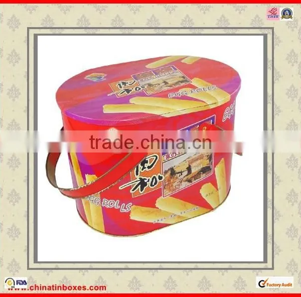 With 2 Lids Lollipop Oval Gift Metal Box photo-4