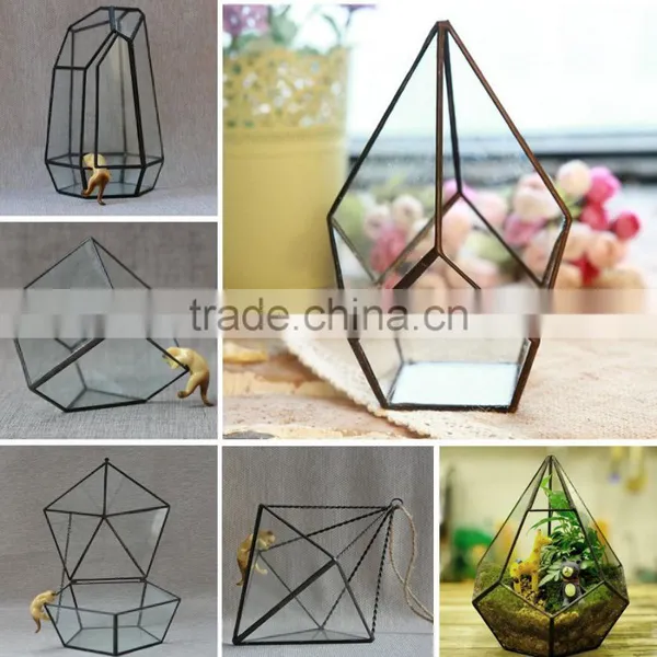 Micro Landscape Plant Glass Greenhouse Clear Geometric Terrarium photo-6