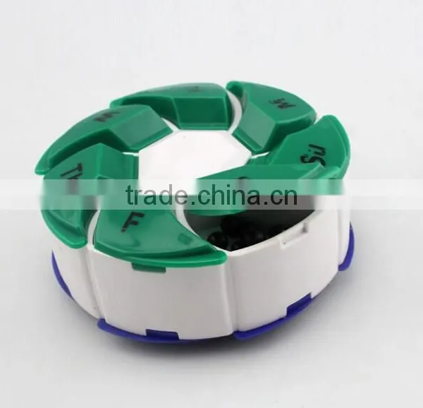 14 Grids Galaxy Gift Plastic Pill Box With Lock Pill Organizer photo-3