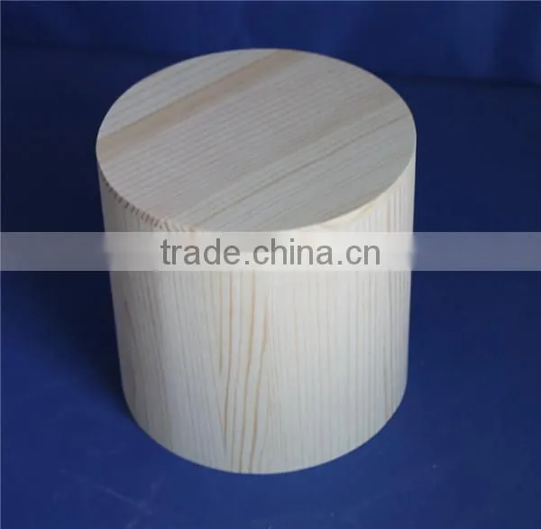 FSC Handmade Natural Office Use Round Pine Wooden Pen Holder Made in China photo-2